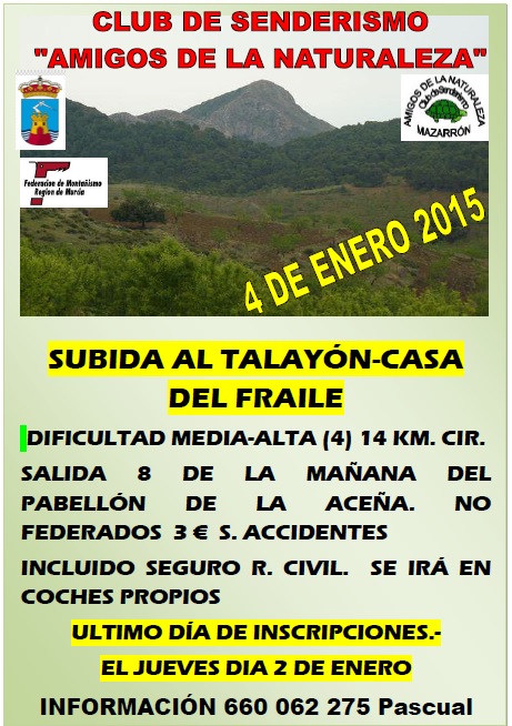 Poster Subida Talayon Amigos Naturaleza