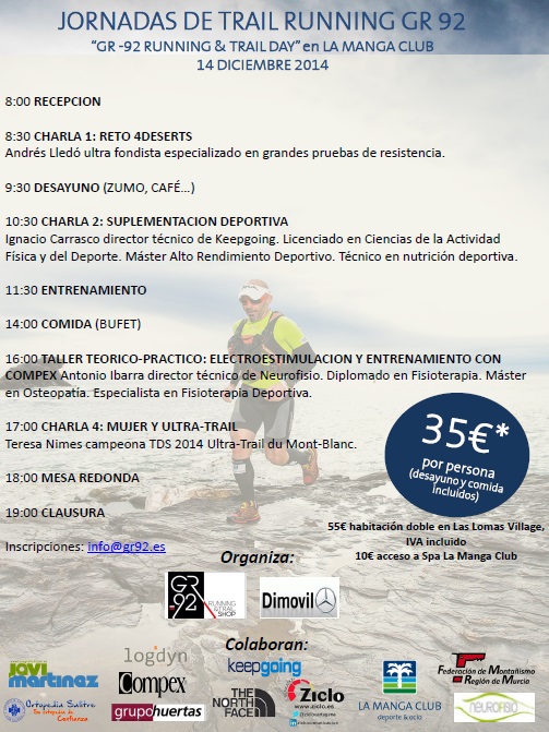 Cartel IJornadas Trail GR92