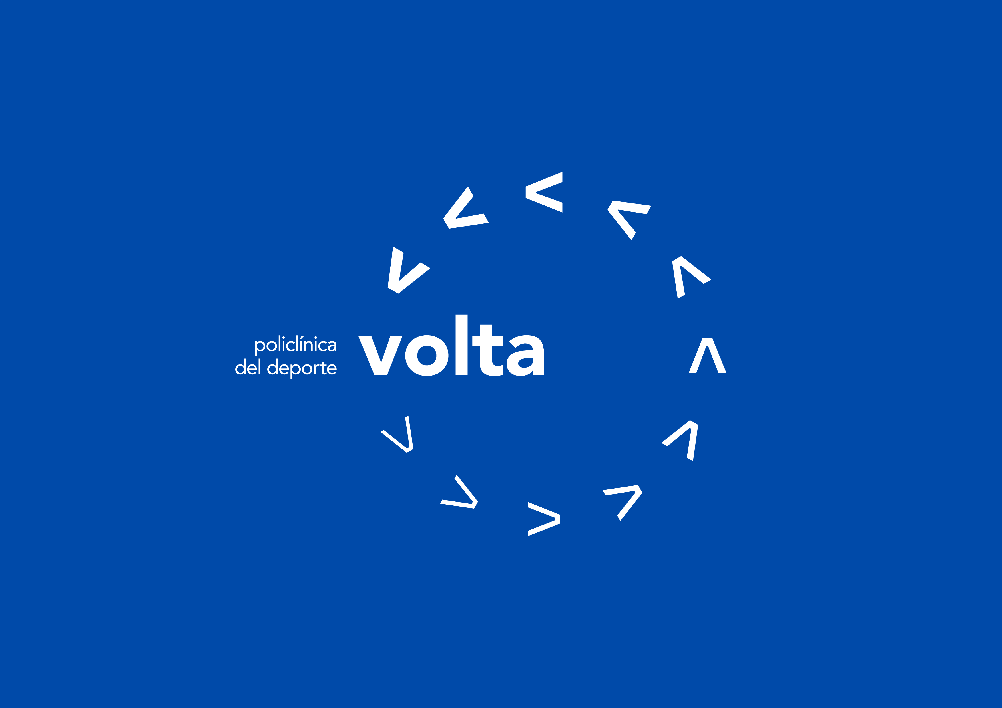 Volta Logotipo Volta LogosimboloBaseline 03 Blanco Azul CMYK
